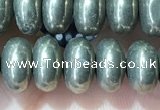 CRB5351 15.5 inches 5*8mm rondelle pyrite beads wholesale