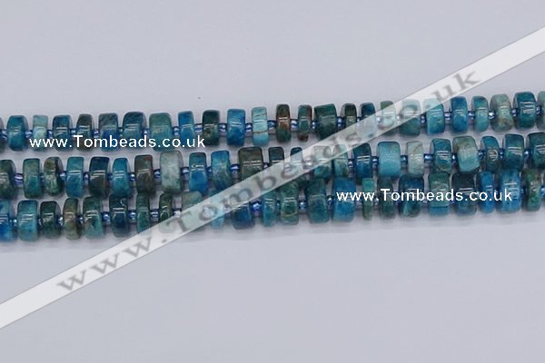 CRB538 15.5 inches 6*12mm tyre apatite gemstone beads wholesale