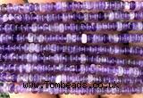 CRB5402 15 inches 2.5*4mm rondelle amethyst beads wholesale