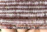 CRB5407 15 inches 2.5*4mm rondelle strawberry quartz beads