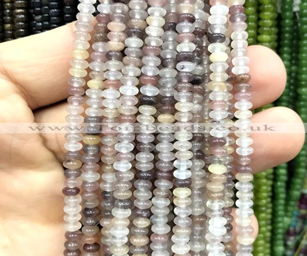 CRB5409 15 inches 2.5*4mm rondelle strawberry quartz beads