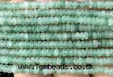 CRB5410 15 inches 2.5*4mm rondelle green strawberry quartz beads