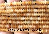 CRB5424 15 inches 2.5*4mm rondelle red aventurine jade beads