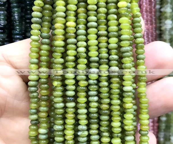 CRB5431 15 inches 2.5*4mm rondelle China jade beads wholesale