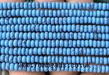 CRB5474 15 inches 2.5*4mm rondelle synthetic turquoise beads