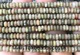 CRB5484 15 inches 2.5*4mm rondelle Chinese unakite beads
