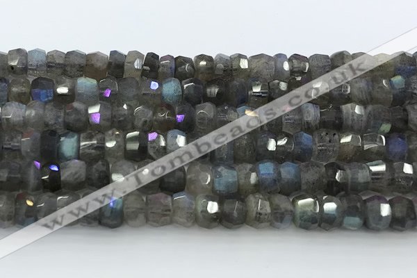 CRB5620 15.5 inches 4*7mm - 5*8mm faceted rondelle labradorite beads