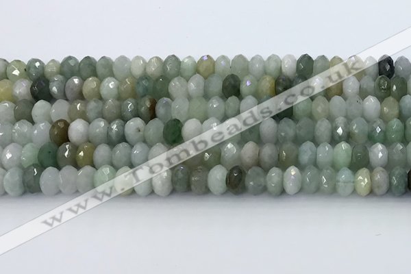 CRB5633 15.5 inches 4*7mm faceted rondelle jade beads