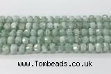 CRB5655 15.5 inches 6*10mm-7*11mm faceted rondelle green angel skin beads wholesale