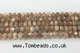 CRB5657 15.5 inches 6*10mm-7*11mm faceted rondelle moonstone beads wholesale