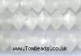 CRB5741 15 inches 2*3mm faceted white moonstone beads