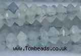 CRB5742 15 inches 2*3mm faceted aquamarine beads