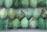 CRB5745 15 inches 2*3mm faceted turquoise beads