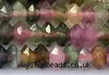 CRB5755 15 inches 2*3mm faceted tourmaline beads