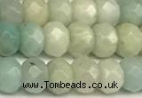 CRB5793 15 inches 4*6mm, 5*8mm faceted rondelle amazonite beads