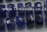 CRB581 15.5 inches 6*10mm faceted rondelle sodalite beads