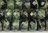 CRB5819 15 inches 4*6mm, 5*8mm, 6*10mm faceted rondelle kambaba jasper beads