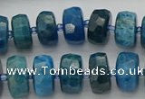 CRB592 15.5 inches 8*16mm faceted rondelle apatite beads