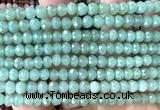 CRB6128 15 inches 4*6mm faceted rondelle green aventurine jade beads