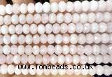CRB6200 15 inches 5*8mm faceted rondelle rose quartz beads