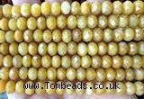 CRB6234 15 inches 5*8mm faceted rondelle yellow jade beads