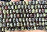 CRB6257 15 inches 5*8mm faceted rondelle dragon blood jasper beads