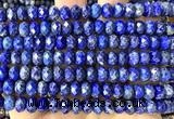 CRB6288 15 inches 5*8mm faceted rondelle lapis lazuli beads