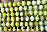 CRB6336 15 inches 6*10mm faceted rondelle butter jade beads