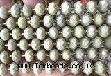 CRB6350 15 inches 6*10mm faceted rondelle Alashan jasper beads