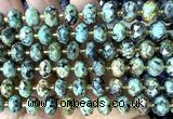 CRB6371 15 inches 6*10mm faceted rondelle African turquoise beads