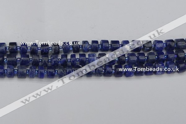 CRB639 15.5 inches 6*10mm tyre sodalite gemstone beads