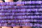 CRB6502 15 inches 2*6mm rondelle amethyst gemstone beads