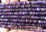CRB6503 15 inches 2*6mm rondelle dogtooth amethyst beads