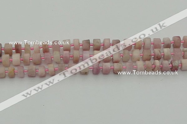 CRB651 15.5 inches 5*8mm tyre pink kunzite gemstone beads