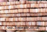 CRB6515 15 inches 2*6mm rondelle red aventurine jade beads