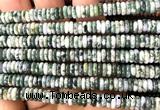 CRB6541 15 inches 2*6mm rondelle tree agate beads wholesale