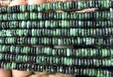 CRB6555 15 inches 2*6mm rondelle ruby zoisite gemstone beads
