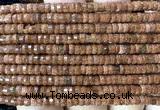 CRB6615 15 inches 2*4mm faceted heishi goldstone beads
