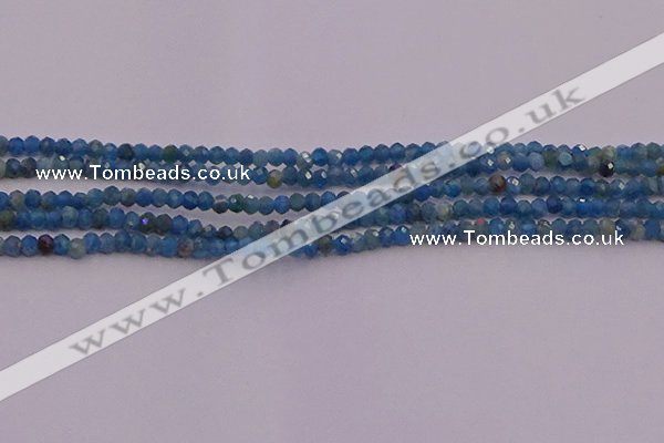 CRB700 15.5 inches 2*3mm faceted rondelle apatite gemstone beads