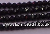 CRB705 15.5 inches 2*3mm faceted rondelle black spinel beads