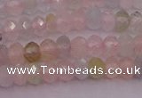 CRB716 15.5 inches 2.5*4mm faceted rondelle morganite beads