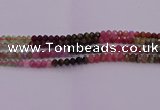 CRB717 15.5 inches 3*5mm faceted rondelle tourmaline beads