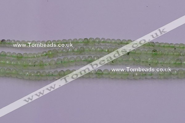 CRB723 15.5 inches 2.5*4mm faceted rondelle prehnite gemstone beads