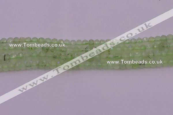 CRB724 15.5 inches 3*5mm faceted rondelle prehnite gemstone beads