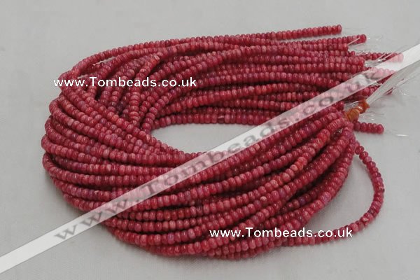 CRC05 16 inches 4*6mm rondell rhodochrosite gemstone beads wholesale