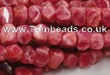 CRC06 16 inches 8*10mm nugget rhodochrosite gemstone beads wholesale