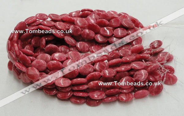 CRC08 16 inches 15*20mm oval rhodochrosite gemstone beads wholesale