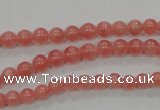 CRC101 15.5 inches 5mm round natural argentina rhodochrosite beads