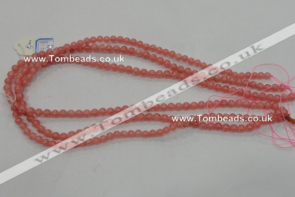 CRC101 15.5 inches 5mm round natural argentina rhodochrosite beads