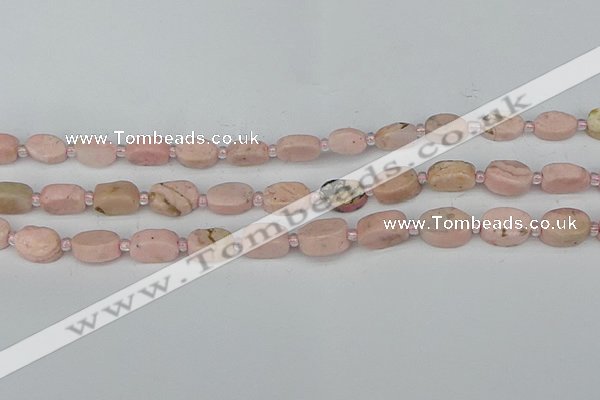 CRC1010 15.5 inches 8*10mm oval rhodochrosite gemstone beads